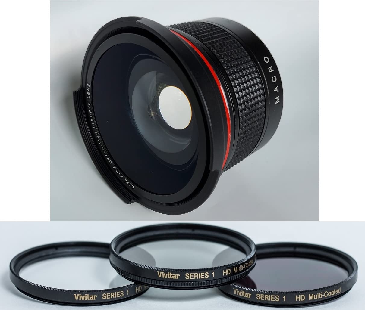 Amazon.com : Elite HD Fisheye Lens and 3-Pc Filter Set for